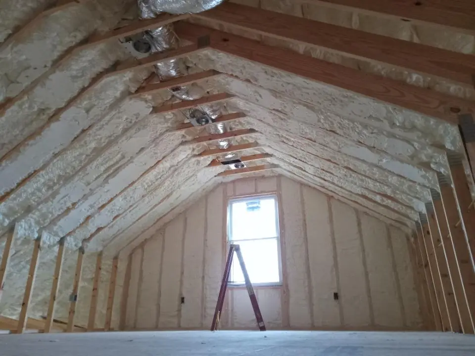Spray foam roofing application for Crawl Space Insulation project in Sierra Madre